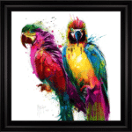 Tropical Parrots Framed Picture by Patrice Murciano