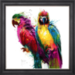 Tropical Parrots Framed Picture by Patrice Murciano