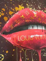 Louis Vuitton Red Lips Image - Framed wall art - Image 7