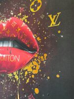 Louis Vuitton Red Lips Image - Framed wall art - Image 6