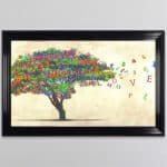 Coloured Tree of Humanity - Framed Wall Art