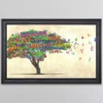 Coloured Tree of Humanity - Framed Wall Art