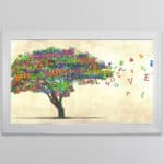 Coloured Tree of Humanity - Framed Wall Art