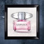 Versace Perfume Bottle - Framed Wall Art