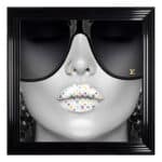 Louis Vuitton Coloured Lips Image - Framed wall art
