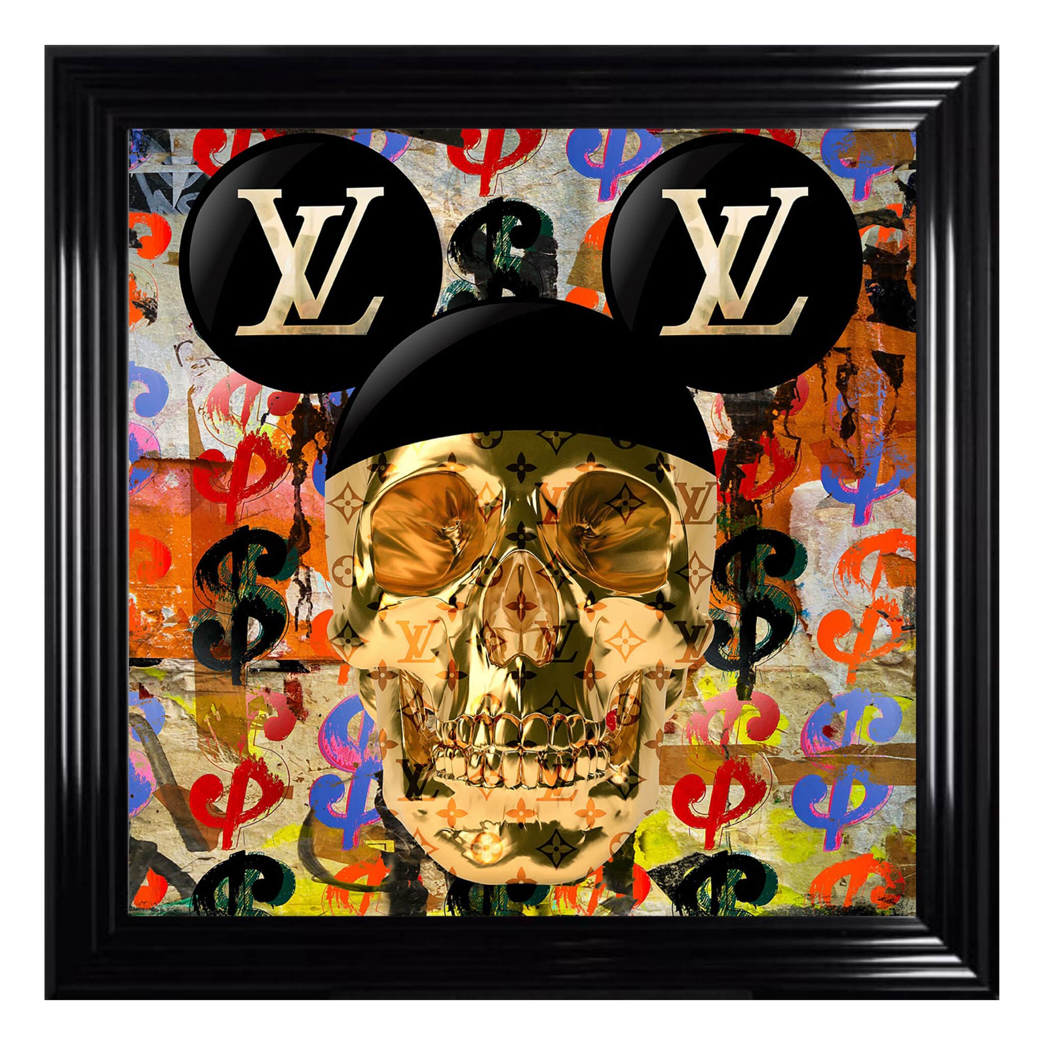 My project-1 (64) Louis Vuitton Gold Skill Image - Framed wall art