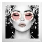 Gucci Pink Lips Image - Framed wall art