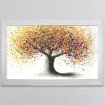 Coloured Mystical Tree - Framed Wall Art