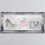 Jimmy Choo Perfume, Handbag and Shoe - Framed wall art
