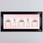 Miss Dior Perfume Bottles - Framed wall art
