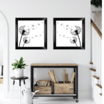 Dandelions Blowing left In the Wind - Framed Wall Art - Image 5