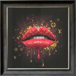 Louis Vuitton Red Lips Image - Framed wall art