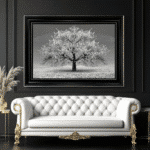 White Cherry Tree - Framed Wall Art for all Living Rooms - Image 2