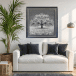 White Cherry Tree - Framed Wall Art for all Living Rooms - Image 3