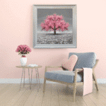 Pink Cherry Tree - Framed Wall Art - Image 3