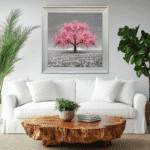 Pink Cherry Tree - Framed Wall Art - Image 2