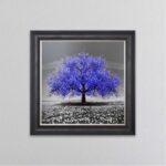Blue Cherry Tree - Framed Wall Art
