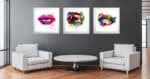 Colours of Kiss Lips Framed Picture by Patrice Murciano - Image 4