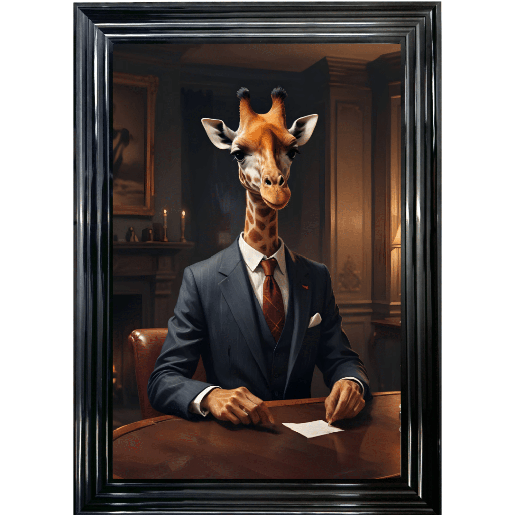 Giraffe in Suit