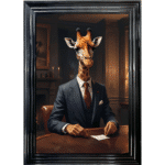 Giraffe in Suit