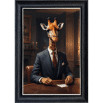 Giraffe in Suit