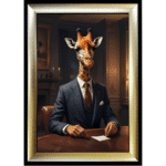 Giraffe in Suit