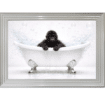 Baby Gorilla in the Bath - Framed Picture
