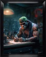 Tattooed Artist - Framed Animal Wall Art