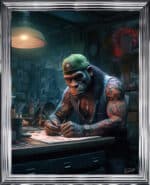 Tattooed Artist - Framed Animal Wall Art