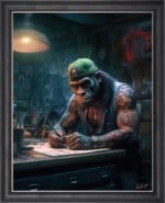 Tattooed Artist - Framed Animal Wall Art