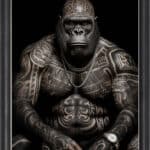 Tattooed Boss - Framed Animal Wall Art