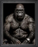 Tattooed Boss - Framed Animal Wall Art