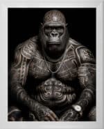 Tattooed Boss - Framed Animal Wall Art
