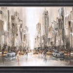City Life in New York - Framed Wall Art