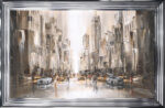 City Life in New York - Framed Wall Art