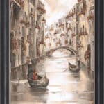 Peace and Charm of Venice - Framed Wall Art