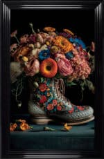 Prada Boot Floral Wall Art
