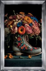Prada Boot Floral Wall Art