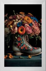 Prada Boot Floral Wall Art