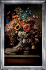 Prada Hi-top Boot Floral Wall Art