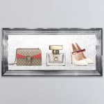 Gucci Perfume, Handbag and Shoe - Framed wall art