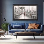 Roses on the Brooklyn Bridge - Framed Wall Art - Image 5