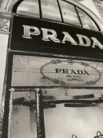 Prada shop Front with Silver Background - Wall Art - Image 7