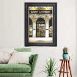 Saint Laurent shop Front with Gold Background - Wall Art - Image 7