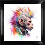 Punky Monkey - Framed Wall Art by Patrice Murciano