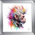 Punky Monkey - Framed Wall Art by Patrice Murciano