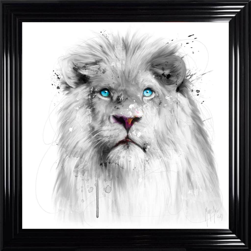 White Lion - Framed Wall Art by Patrice Murciano