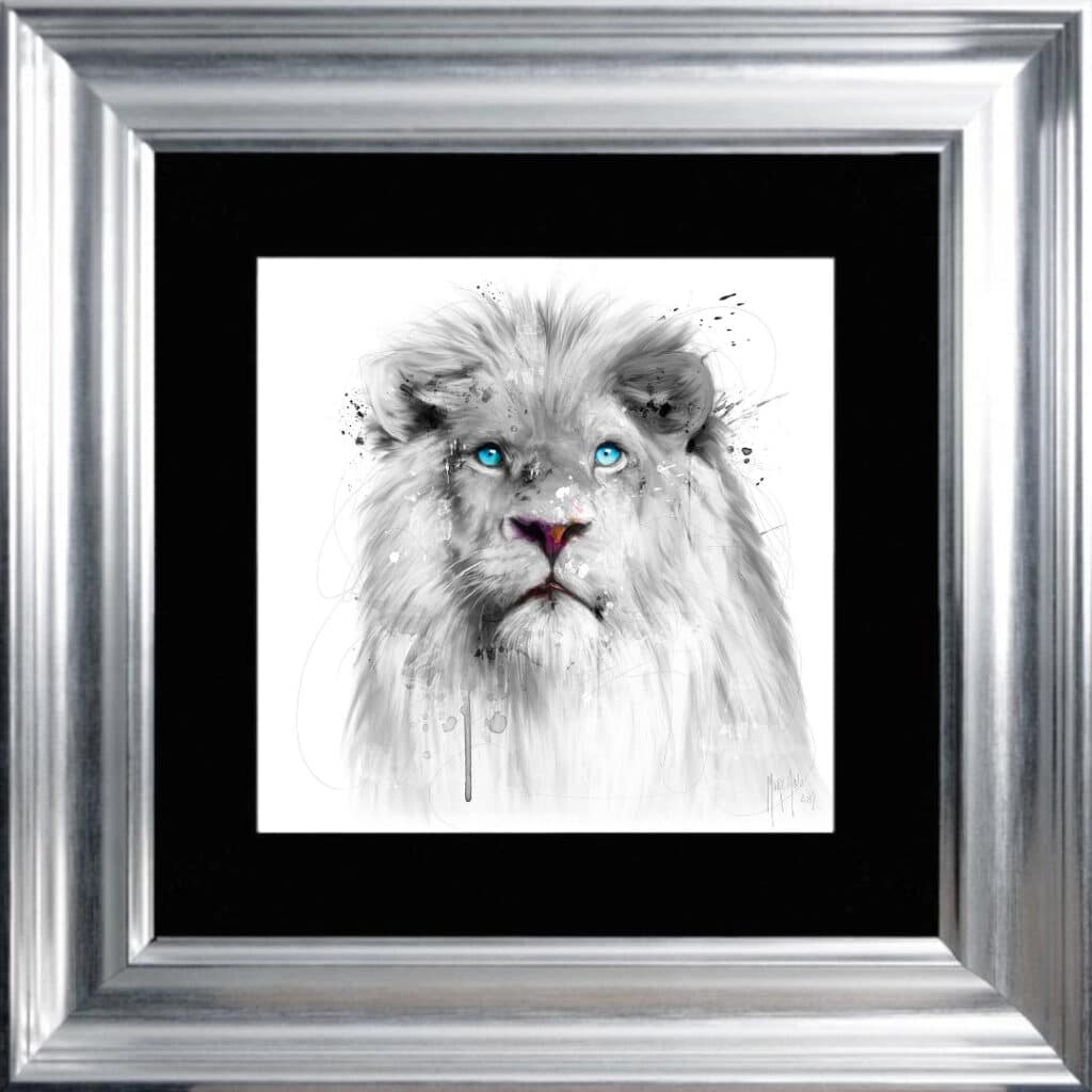 White Lion - Framed Wall Art by Patrice Murciano