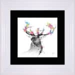Hanami Stag - Framed Wall Art by Patrice Murciano