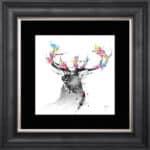 Hanami Stag - Framed Wall Art by Patrice Murciano